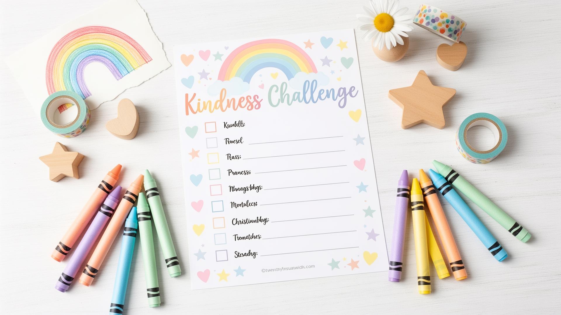 Kindness Challenge Printable Set mockup